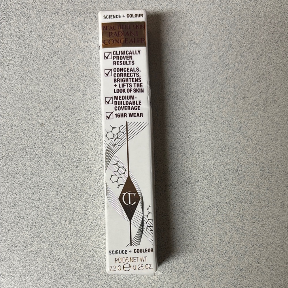 BNIB Charlotte Tilbury Beautiful Skin Radiant Concealer-6.5 medium moyen